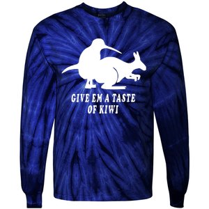 Funny Give Em A Taste Of Kiwi Tie-Dye Long Sleeve Shirt