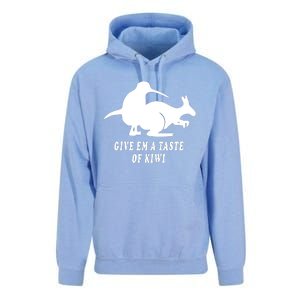 Funny Give Em A Taste Of Kiwi Unisex Surf Hoodie