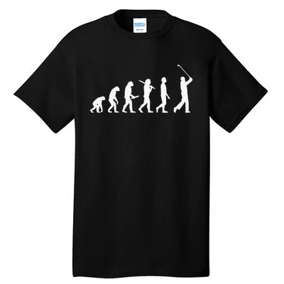 Funny Golfer Evolution Golf Lover Golfer Golfing Life Tall T-Shirt