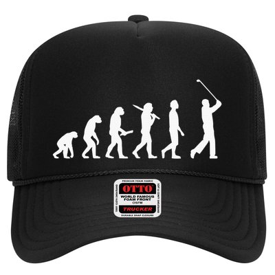 Funny Golfer Evolution Golf Lover Golfer Golfing Life Trucker Hat