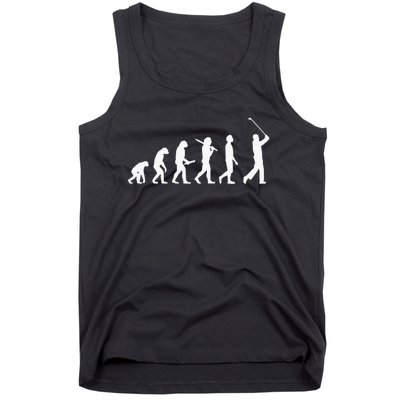 Funny Golfer Evolution Golf Lover Golfer Golfing Life Tank Top