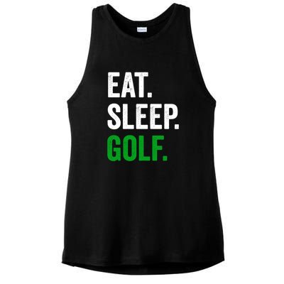 Funny Golf Eat Sleep Golf Gift For Father's Day Ladies PosiCharge Tri-Blend Wicking Tank