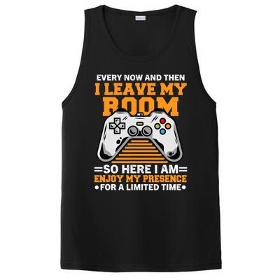 Funny Gamer Every Now And Then I Leave My Room Gaming Lover PosiCharge Competitor Tank