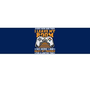 Funny Gamer Every Now And Then I Leave My Room Gaming Lover Bumper Sticker