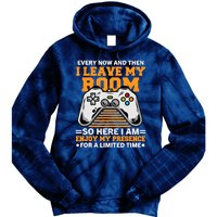 Funny Gamer Every Now And Then I Leave My Room Gaming Lover Tie Dye Hoodie