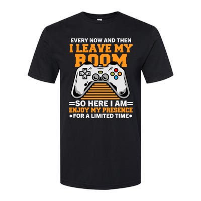 Funny Gamer Every Now And Then I Leave My Room Gaming Lover Softstyle CVC T-Shirt