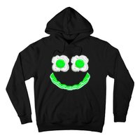 Funny Green Eggs Ham Smile Face Brunch Breakfast Hoodie