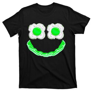 Funny Green Eggs Ham Smile Face Brunch Breakfast T-Shirt