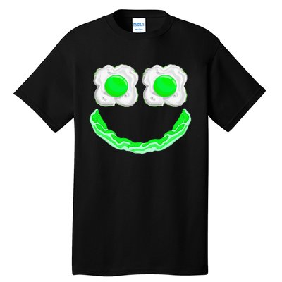 Funny Green Eggs Ham Smile Face Brunch Breakfast Tall T-Shirt