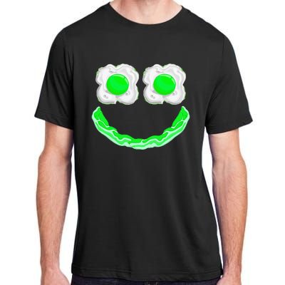 Funny Green Eggs Ham Smile Face Brunch Breakfast Adult ChromaSoft Performance T-Shirt