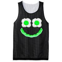 Funny Green Eggs Ham Smile Face Brunch Breakfast Mesh Reversible Basketball Jersey Tank