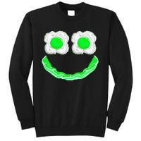 Funny Green Eggs Ham Smile Face Brunch Breakfast Tall Sweatshirt