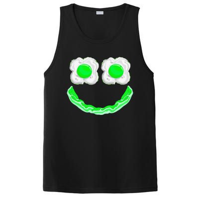 Funny Green Eggs Ham Smile Face Brunch Breakfast PosiCharge Competitor Tank