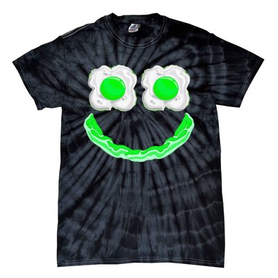 Funny Green Eggs Ham Smile Face Brunch Breakfast Tie-Dye T-Shirt