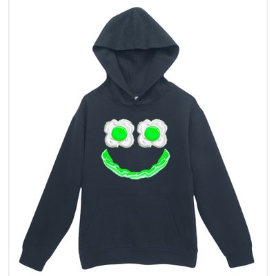 Funny Green Eggs Ham Smile Face Brunch Breakfast Urban Pullover Hoodie