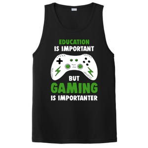 Funny Gamer Education Is Important But Gaming Is Importanter PosiCharge Competitor Tank