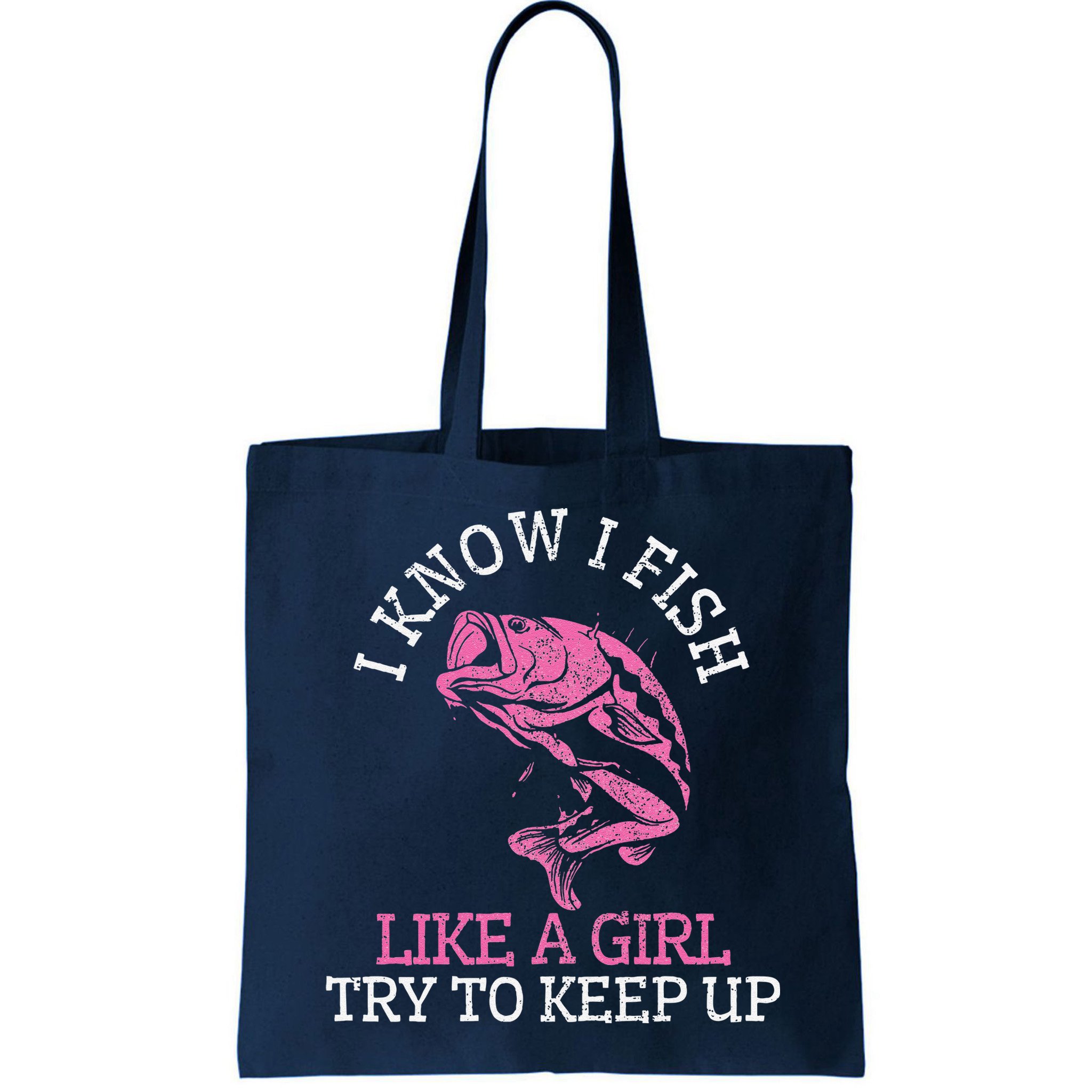 Fishing Girl Funny Cute Fish Bass Fisherman Gift Bag