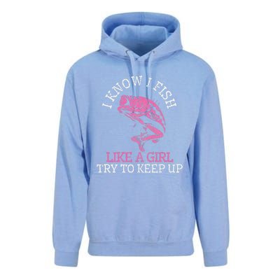 Fishing Girl Funny Cute Fish Bass Fisherman Gift Unisex Surf Hoodie