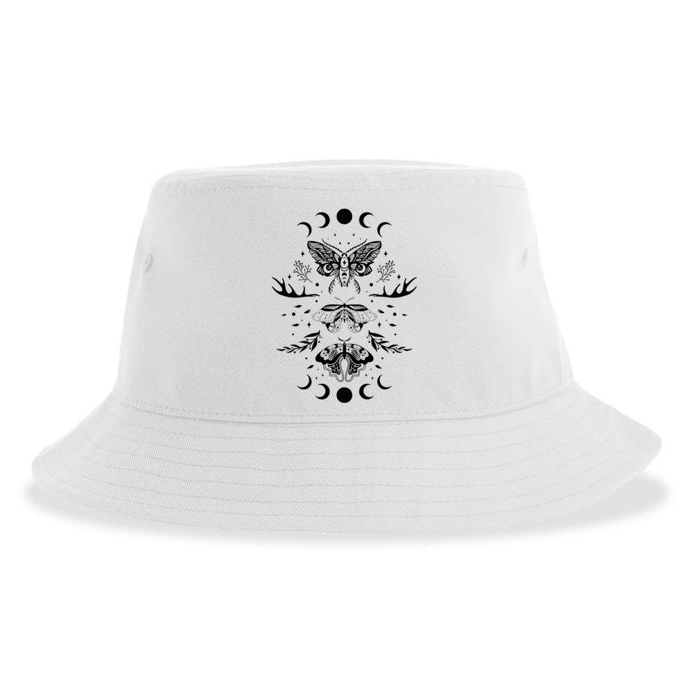 Fairy Grunge Fairycore Aesthetic Goth Luna Moth Butterfly Sustainable Bucket Hat