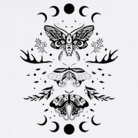 Fairy Grunge Fairycore Aesthetic Goth Luna Moth Butterfly Baby Bodysuit