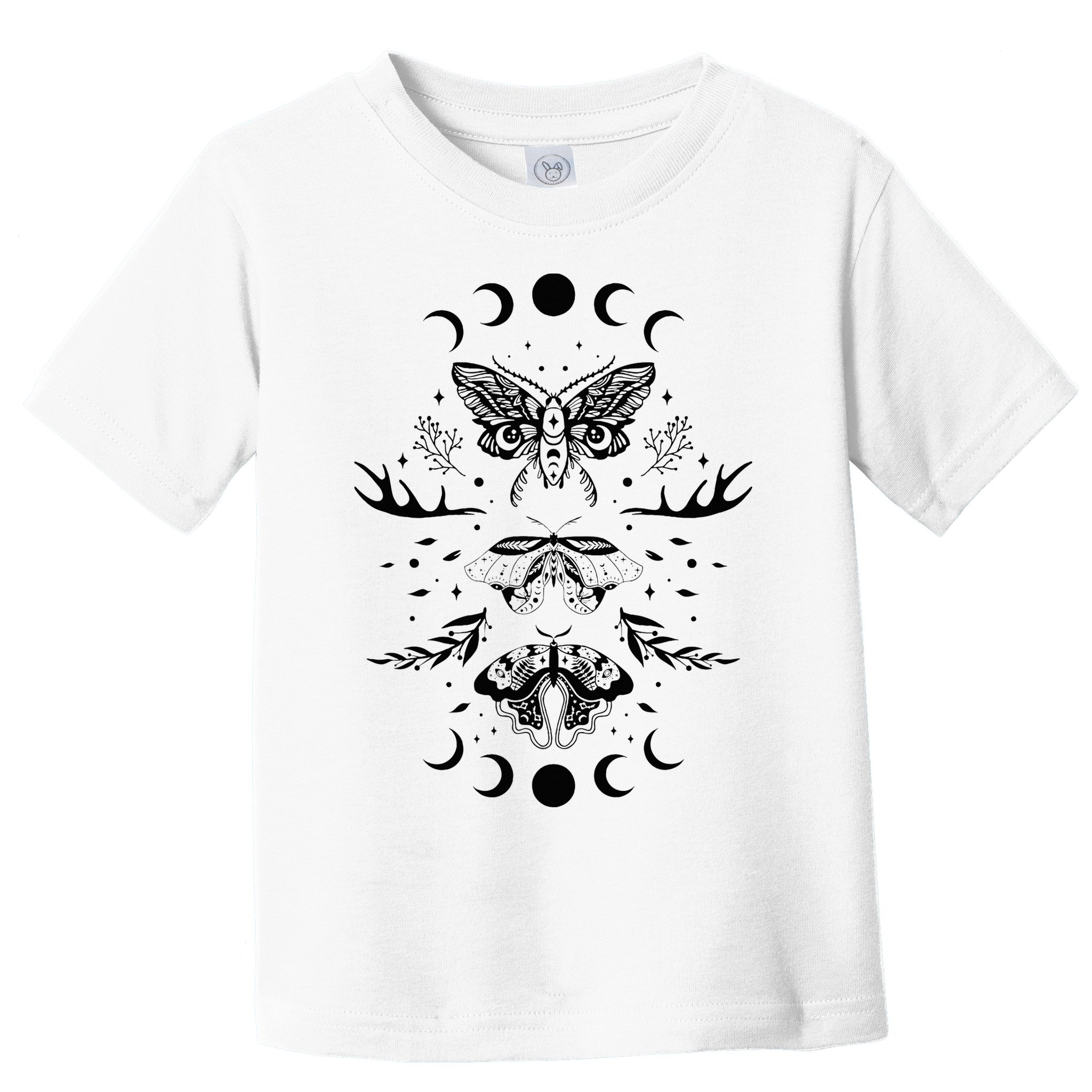 Fairy Grunge Fairycore Aesthetic Goth Luna Moth Butterfly Toddler T-Shirt