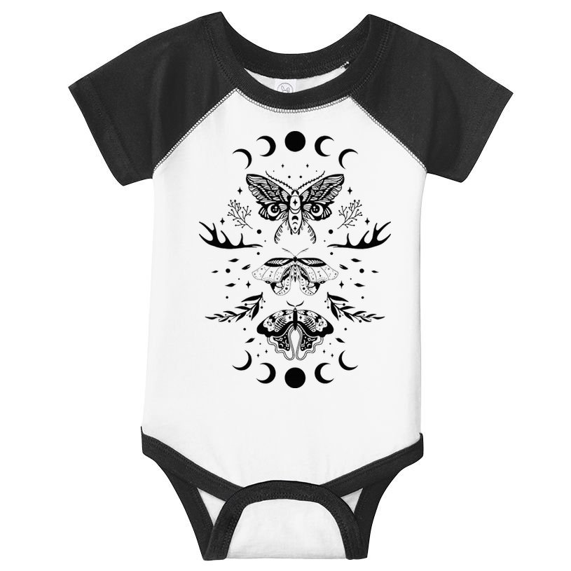 Fairy Grunge Fairycore Aesthetic Goth Luna Moth Butterfly Infant Baby Jersey Bodysuit