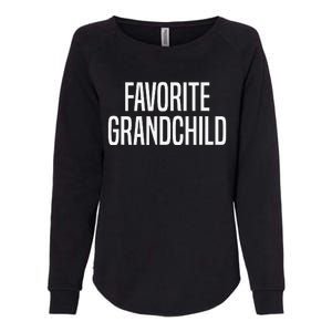 Favorite Grandchild Womens California Wash Sweatshirt