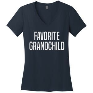 Favorite Grandchild Women's V-Neck T-Shirt