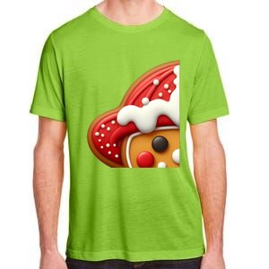 Funny Gingerbread Firefighter Christmas Gift Adult ChromaSoft Performance T-Shirt