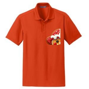 Funny Gingerbread Firefighter Christmas Gift Dry Zone Grid Polo