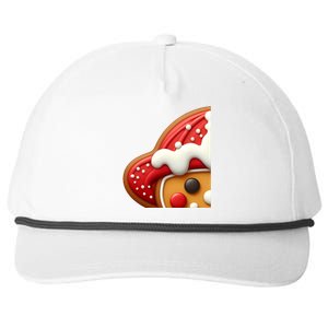 Funny Gingerbread Firefighter Christmas Gift Snapback Five-Panel Rope Hat