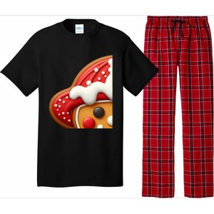 Funny Gingerbread Firefighter Christmas Gift Pajama Set