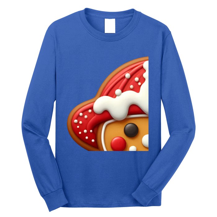 Funny Gingerbread Firefighter Christmas Gift Long Sleeve Shirt