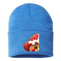 Funny Gingerbread Firefighter Christmas Gift Sustainable Knit Beanie