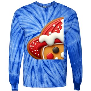 Funny Gingerbread Firefighter Christmas Gift Tie-Dye Long Sleeve Shirt