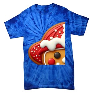 Funny Gingerbread Firefighter Christmas Gift Tie-Dye T-Shirt