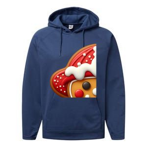 Funny Gingerbread Firefighter Christmas Gift Performance Fleece Hoodie