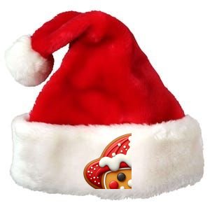 Funny Gingerbread Firefighter Christmas Gift Premium Christmas Santa Hat