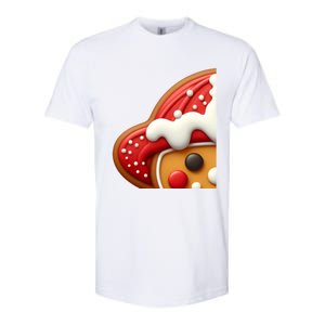 Funny Gingerbread Firefighter Christmas Gift Softstyle CVC T-Shirt