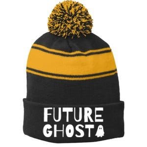 Future Ghost Stripe Pom Pom Beanie