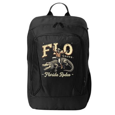 Flo Grown Florida Fl Alligator Rodeo City Backpack