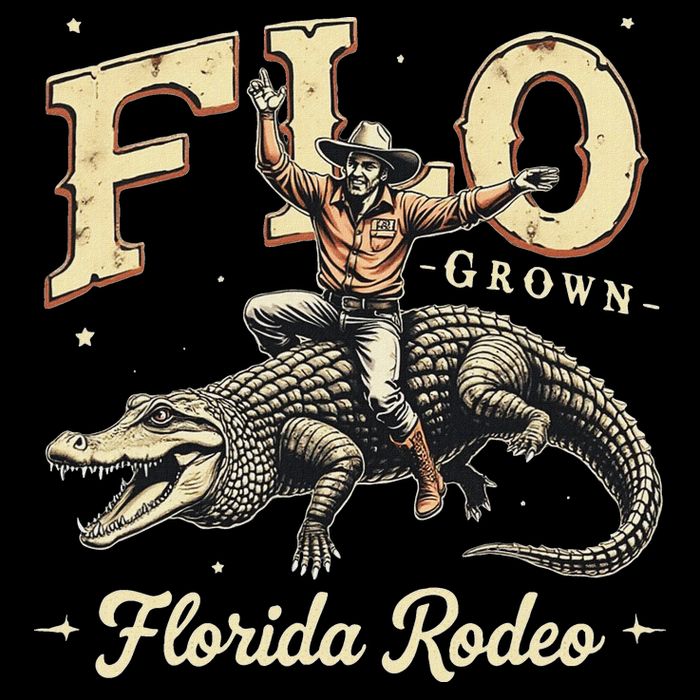 Flo Grown Florida Fl Alligator Rodeo Drawstring Bag