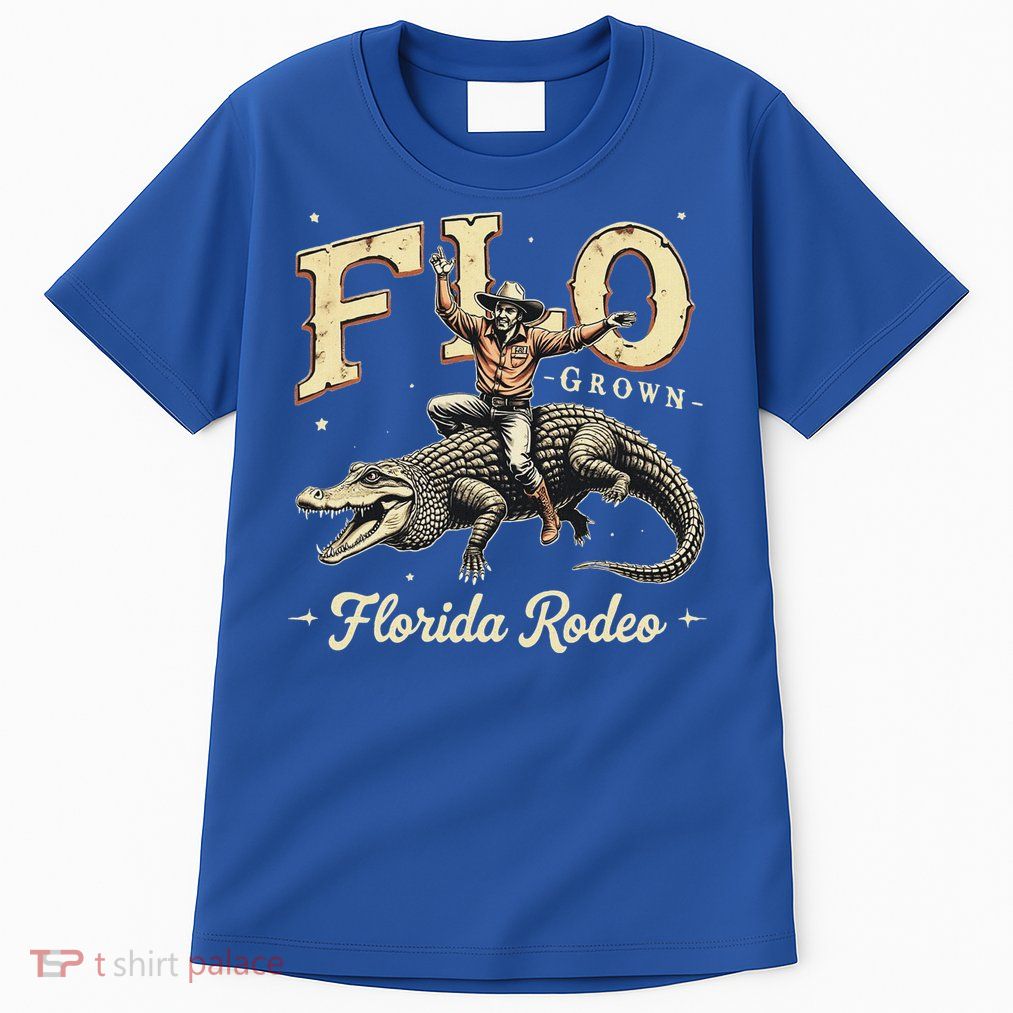Flo Grown Florida Fl Alligator Rodeo Tall T-Shirt