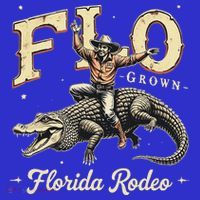 Flo Grown Florida Fl Alligator Rodeo Tall T-Shirt
