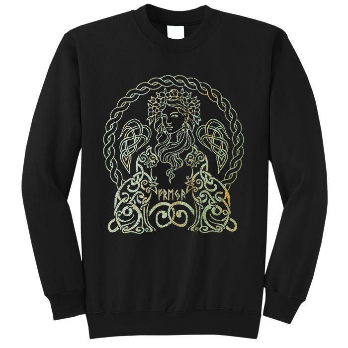 Freya Goddess Freyja Viking Norse Mythology Celtic Vintage Sweatshirt