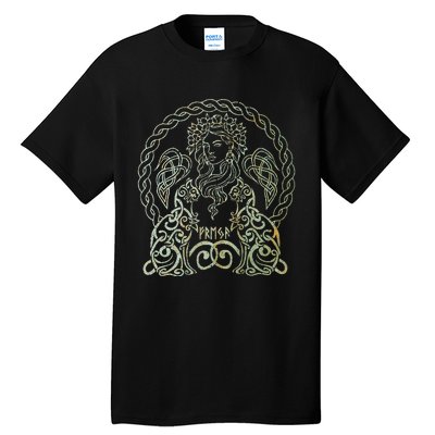 Freya Goddess Freyja Viking Norse Mythology Celtic Vintage Tall T-Shirt