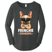 Frenchie Grandma French Bulldog Dog Women Women's Perfect Tri Tunic Long Sleeve Shirt