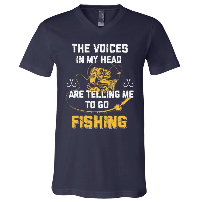 Fishing Gifts Funny Fisherman V-Neck T-Shirt