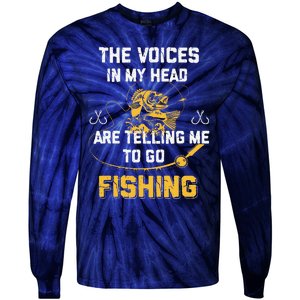 Fishing Gifts Funny Fisherman Tie-Dye Long Sleeve Shirt