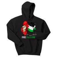 Free Gaza Free Palestine Flag Arabic Jerusalem Human Rights Kids Hoodie